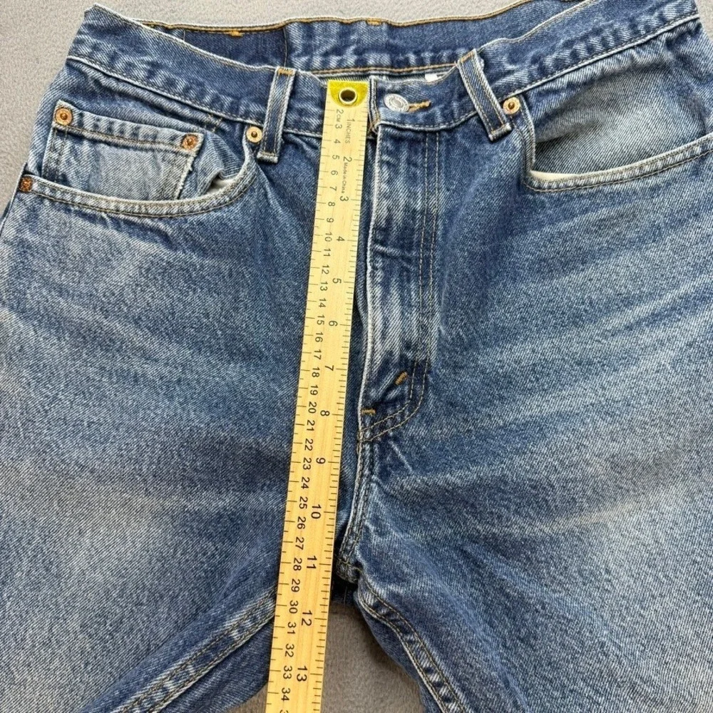 VTG Levis 505 Straight Leg Jeans 33x30 (FIt 30x29) Blue Faded Made in USA Work